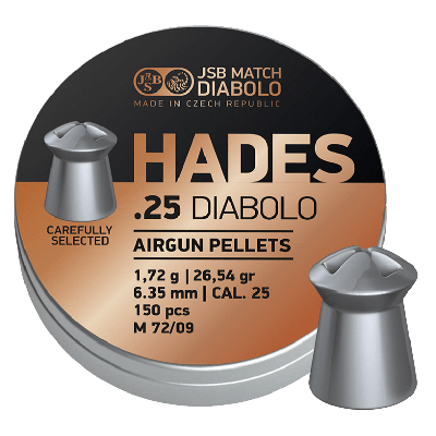 ΒΛΗΜΑΤΑ JSB HADES cal.25 / 6.35mm  (1,72g / 26,54gr) 150pcs
