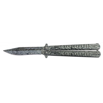 ΣΟΥΓΙΑΣ Albainox damascus balisong knife.Bl 10.1