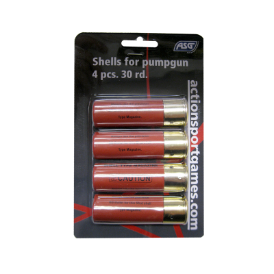 Shells for pumpgun, 4 pc. 30 rd.