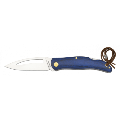 Σουγιάς Albainox pocket knife. Blue pakkawood