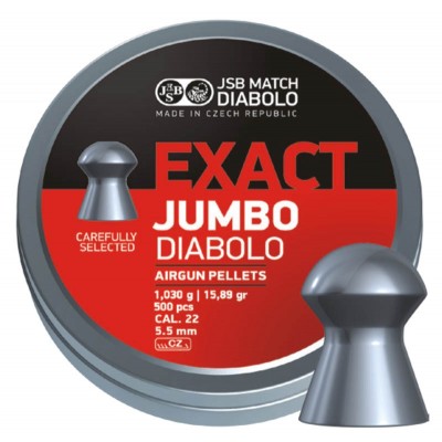 ΒΛΗΜΑΤΑ JSB EXACT JUMBO 5.53mm/500 (15.89 grains)