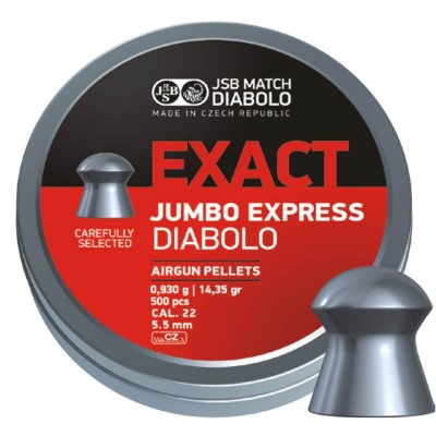 ΒΛΗΜΑΤΑ JSB EXACT JUMBO 5.52mm / 500, EXPRESS, (0.93gr / 14.35g)