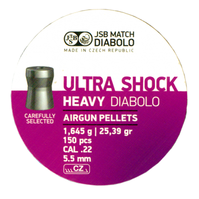 ΒΛΗΜΑΤΑ JSB Ultra Shock Heavy 5,52 (1.645g/25.39gr)