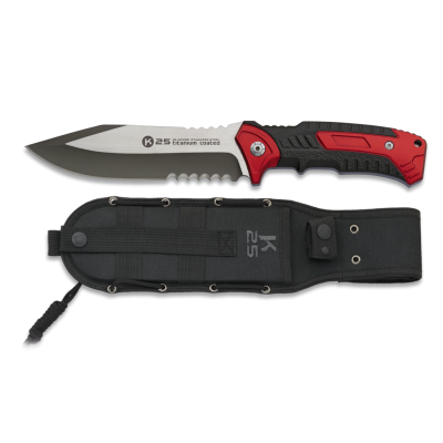 ΜΑΧΑΙΡΙ K25, Tactical Knife, Red , 14cm, 32268