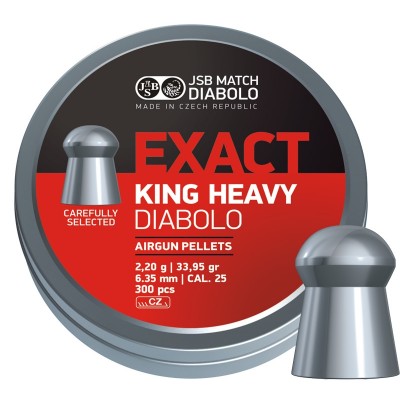 ΒΛΗΜΑΤΑ JSB EXACT KING HEAVY 6.35mm/300 (33.95 grains)