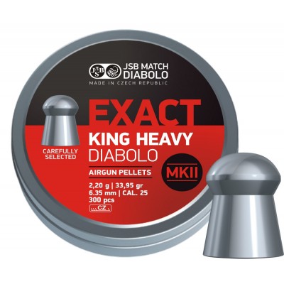 ΒΛΗΜΑΤΑ JSB EXACT KING HEAVY MKII 6.35mm/300 (33.95 grains)