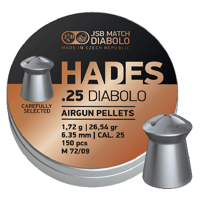 ΒΛΗΜΑΤΑ JSB HADES cal.25 / 6.35mm  (1,72g / 26,54gr) / 300pcs