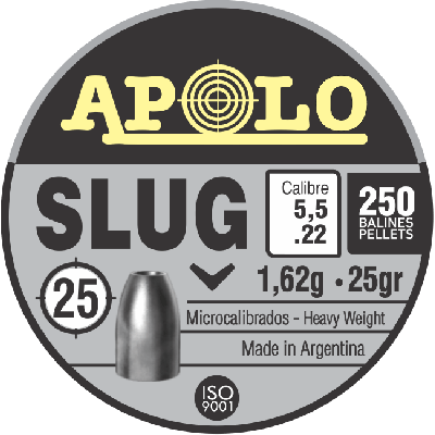 ΒΛΗΜΑΤΑ APOLO SLUG 5,5mm / 25 / 250