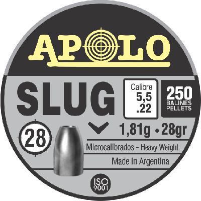 ΒΛΗΜΑΤΑ APOLO SLUG 5,5mm / 30 / 250