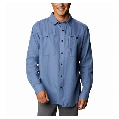 Πουκάμισο Columbia Clarkwall™ Organic Cotton Ripstop Long Sleeve Shirt - Μπλε