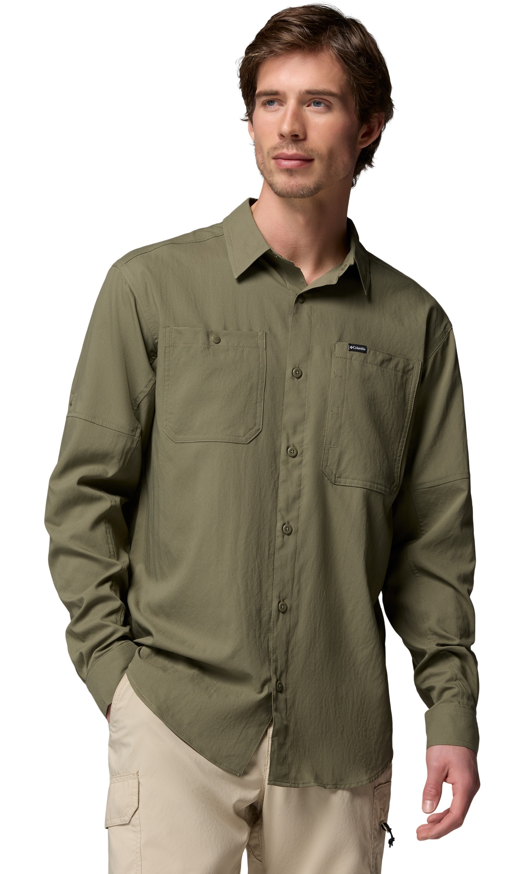 ΠΟΥΚΑΜΙΣΟ COLUMBIA SILVER RIDGE™ UTILITY II LS SHIRT - STONE GREEN